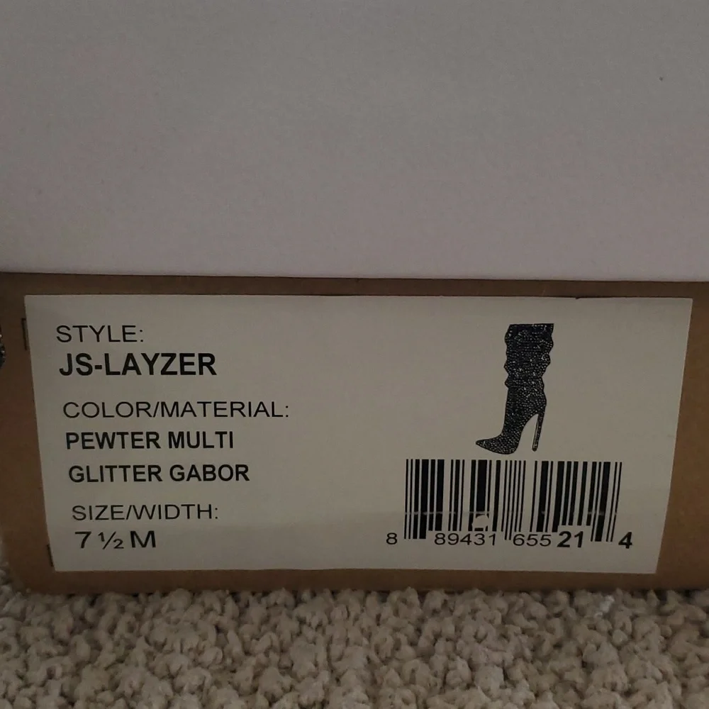 NEW Jessica Simpson Sparkly Boots - 7.5 - Picture 9 of 10